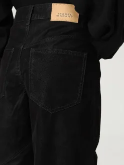 Pantalone Isabel Marant Etoile in denim spalmato