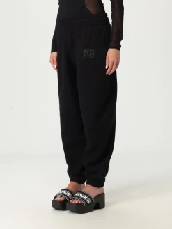 Pantalone jogging in cotone con logo Alexander Wang