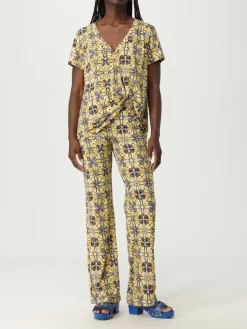 Pantalone Maliparmi in jersey con stampa maiolica