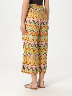 Pantalone Maliparmi in seta con stampa grafica