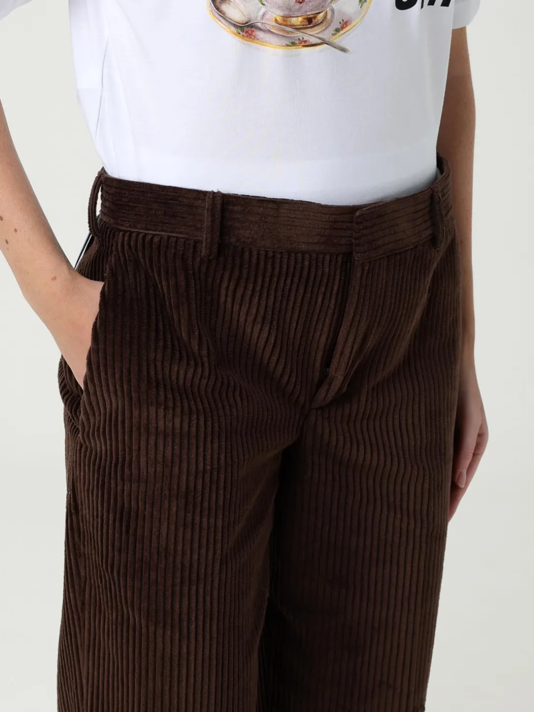 Pantalone Moschino Couture in velluto