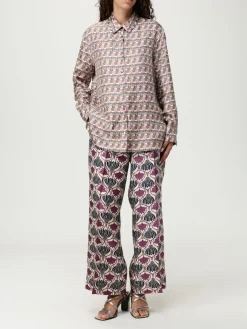 Pantalone palazzo Max Mara in seta stampata