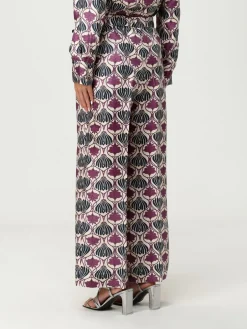 Pantalone palazzo Max Mara in seta stampata