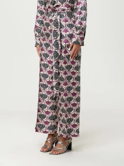 Pantalone palazzo Max Mara in seta stampata