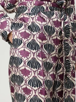 Pantalone palazzo Max Mara in seta stampata