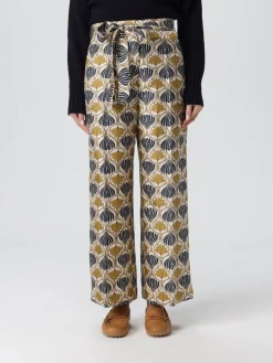 Pantalone palazzo Max Mara in seta stampata