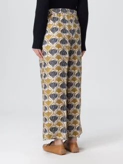 Pantalone palazzo Max Mara in seta stampata