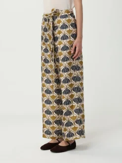 Pantalone 'S Max Mara in seta con stampa