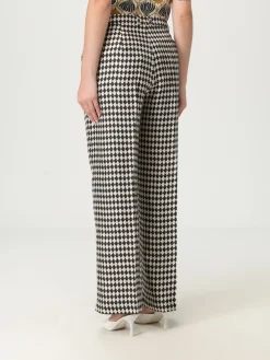 Pantalone 'S Max Mara in twill di seta stampata