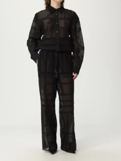 Pantalone Toteme in cotone e seta con monogram