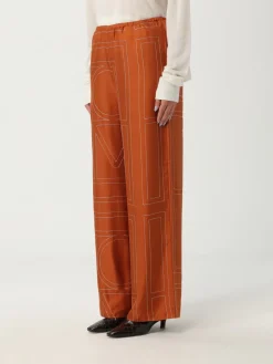 Pantalone Toteme in seta con logo