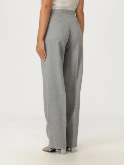 Pantalone Twinset in misto lana con stampa gessata