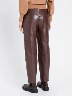 Pantalone Twinset in pelle sintetica