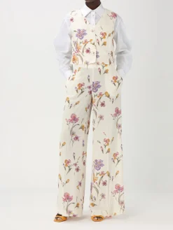Pantalone Twinset in viscosa con stampa floreale