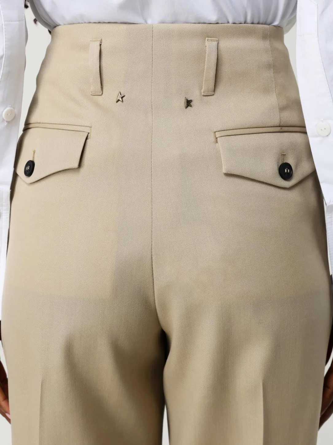 Pantalone wide leg Golden Goose in lana vergine