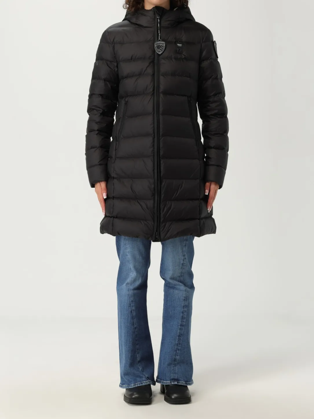 Piumino Blauer in nylon con cappuccio