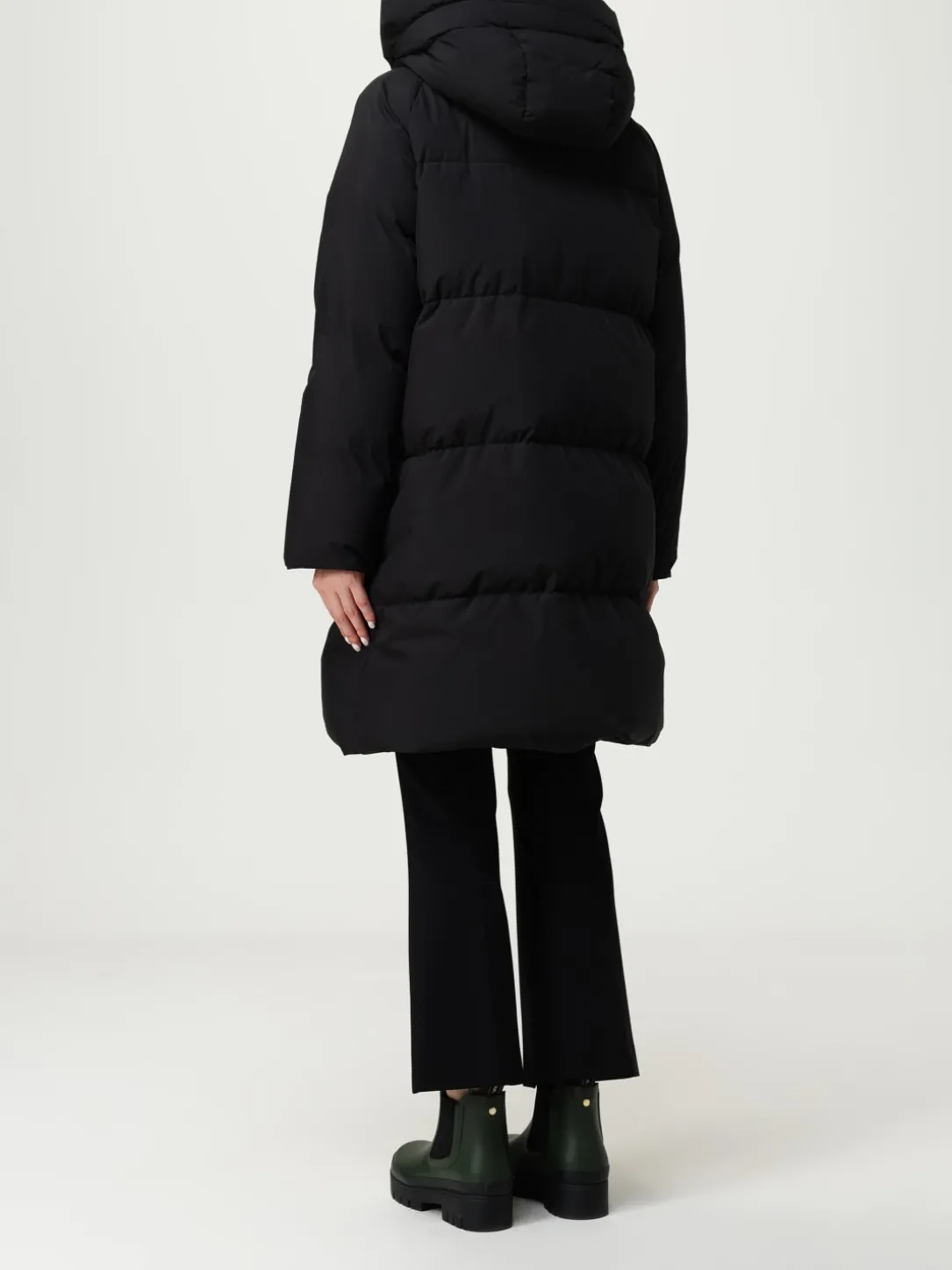 Piumino Moorer in nylon con cappuccio