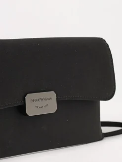 Pochette Baguette in satin Emporio Armani