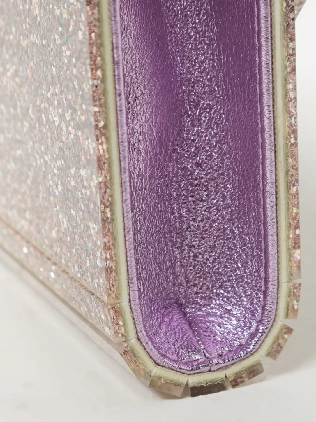 Pochette Candy Jimmy Choo in glitter
