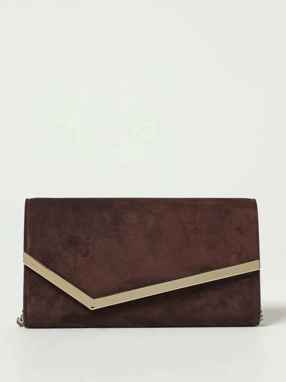 Pochette Emmie Jimmy Choo in camoscio