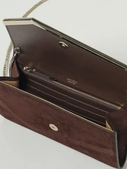 Pochette Emmie Jimmy Choo in camoscio