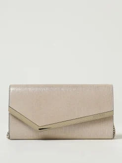 Pochette Emmie Jimmy Choo in pelle laminata