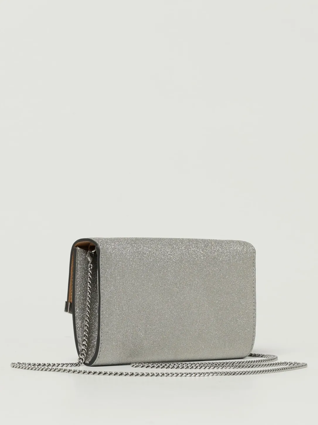 Pochette Emmie Jimmy Choo in pelle e glitter