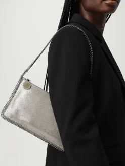 Pochette Falabella Stella McCartney in camoscio sintetico cracklè