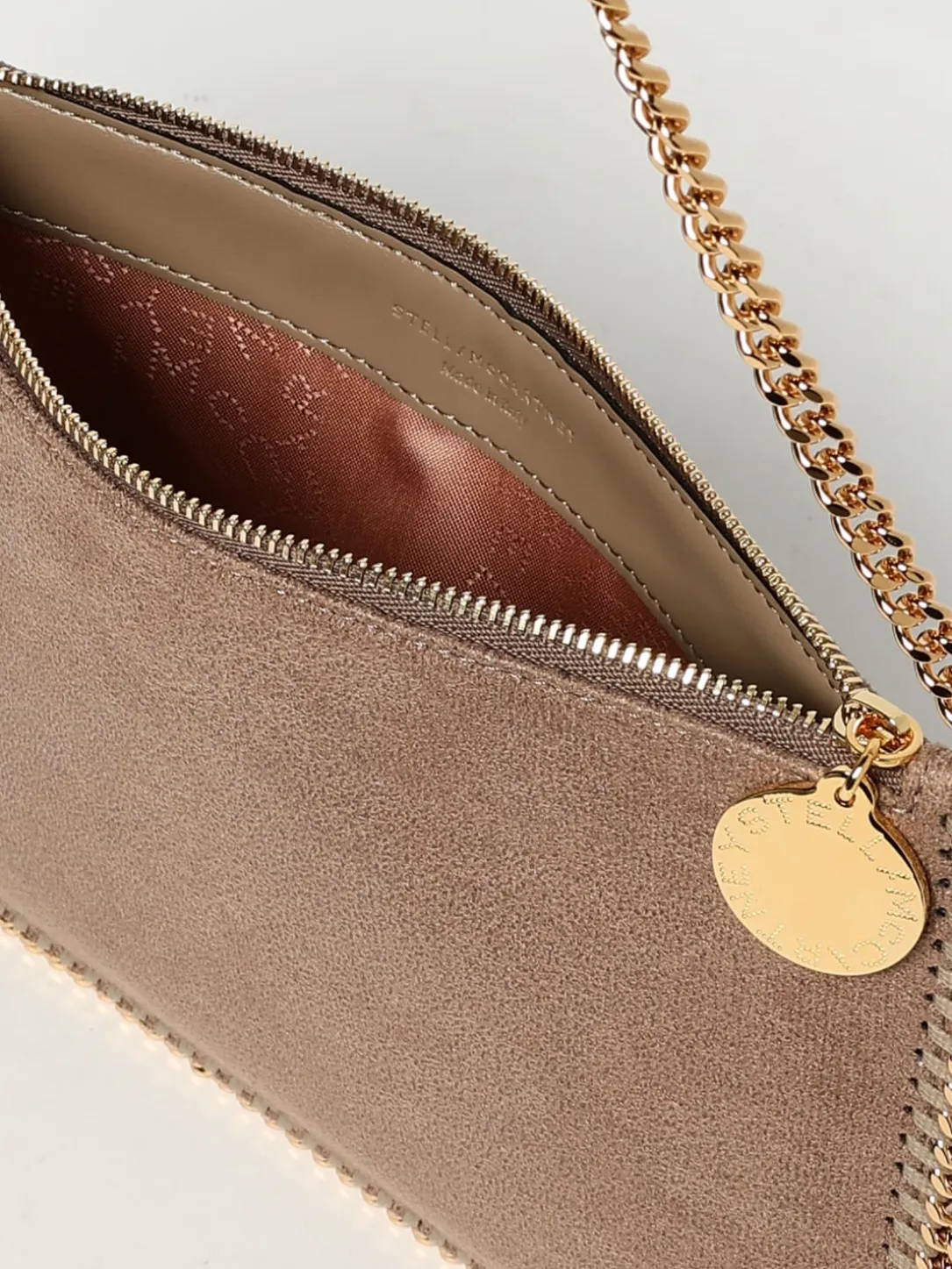 Pochette Falabella Stella McCartney in camoscio sintetico cracklè