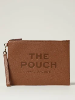 Pochette in pelle con logo impresso Marc Jacobs