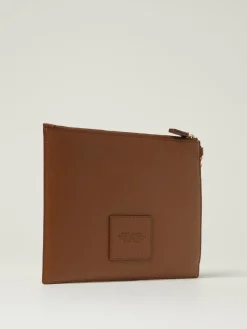 Pochette in pelle con logo impresso Marc Jacobs