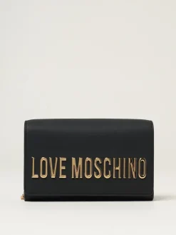 Pochette Love Moschino in pelle sintetica