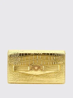 Pochette Medusa 95 Wallet On Chain In Gold Versace