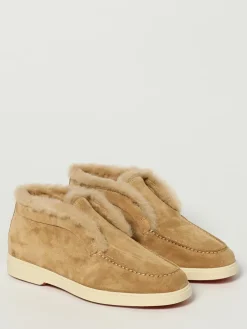 Polacchino Santoni in camoscio e pelliccia