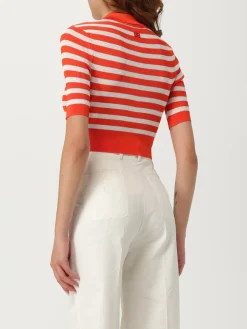 Polo in maglia di viscosa a righe Dolce & Gabbana