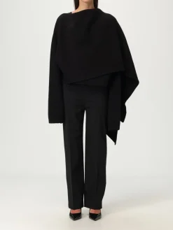 Poncho Alberta Ferretti in lana vergine e seta