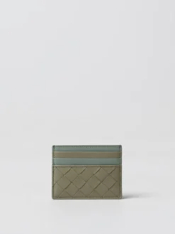 Portacarte di credito Bottega Veneta in pelle intrecciata