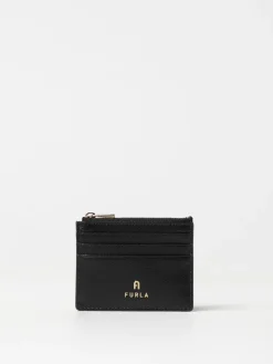 Portacarte di credito Camelia Furla in pelle a grana