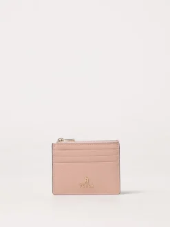 Portacarte di credito Camelia Furla in pelle a grana