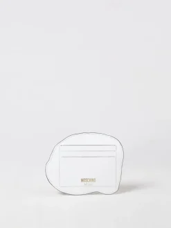 Portacarte di credito Eggs Moschino Couture in pelle