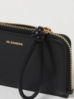 Portacarte di credito Jil Sander in pelle palmellata