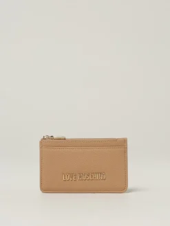 Portacarte di credito Love Moschino in pelle sintetica a grana