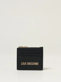 Portacarte di credito Love Moschino in pelle sintetica a grana