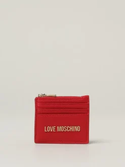 Portacarte di credito Love Moschino in pelle sintetica a grana