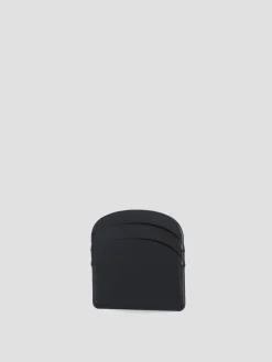 Portacarte in pelle con logo A.P.C.