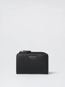 Portafoglio Emporio Armani in pelle sintetica a grana