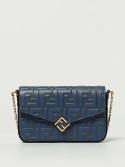 Portafoglio FF Diamonds Fendi in pelle goffrata