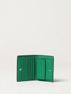 Portafoglio Karl Lagerfeld in pelle sintetica a grana con logo applicato in metallo