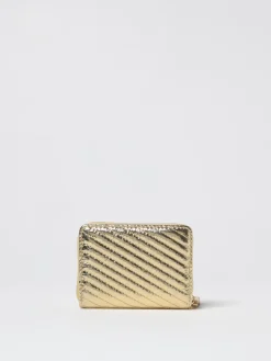 Portafoglio Kira Moto Tory Burch in nappa laminata matelassè