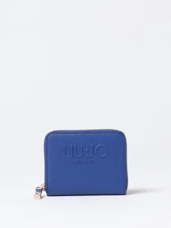 Portafoglio Liu Jo in pelle sintetica saffiano con logo